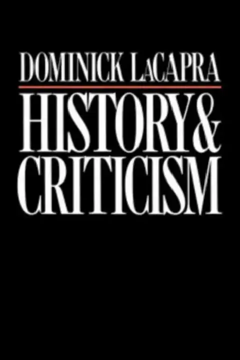 Cover of History and Criticism