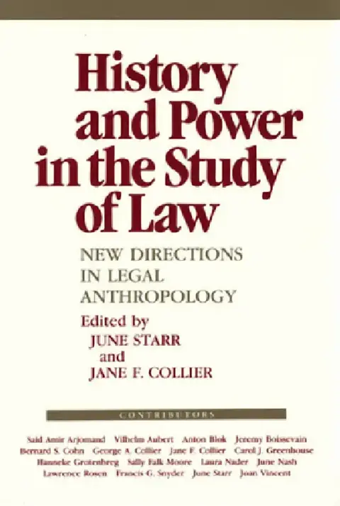Cover of History and Power in the Study of Law