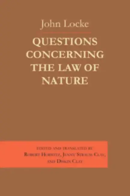 Cover of Questions Concerning the Law of Nature