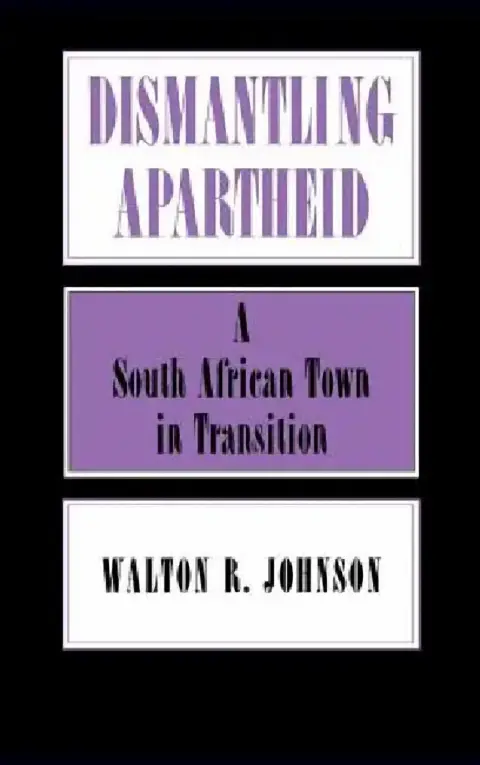 Cover of Dismantling Apartheid