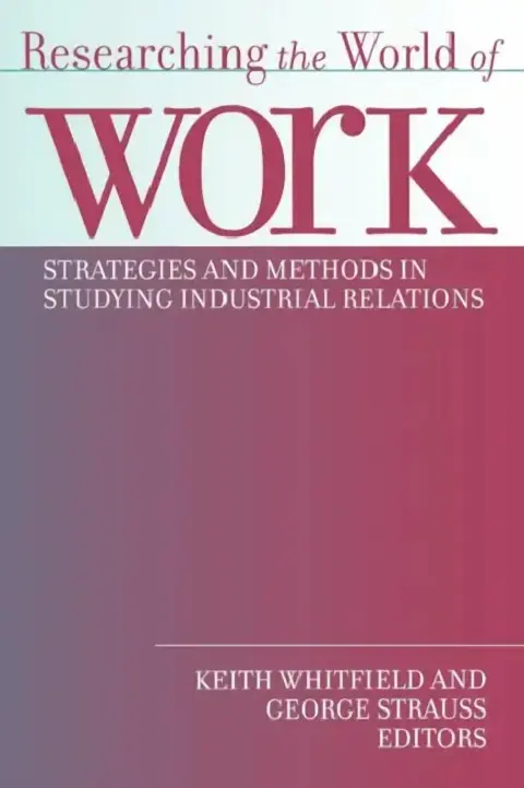 Cover of Researching the World of Work