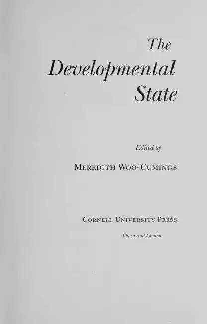 Cover of The Developmental State