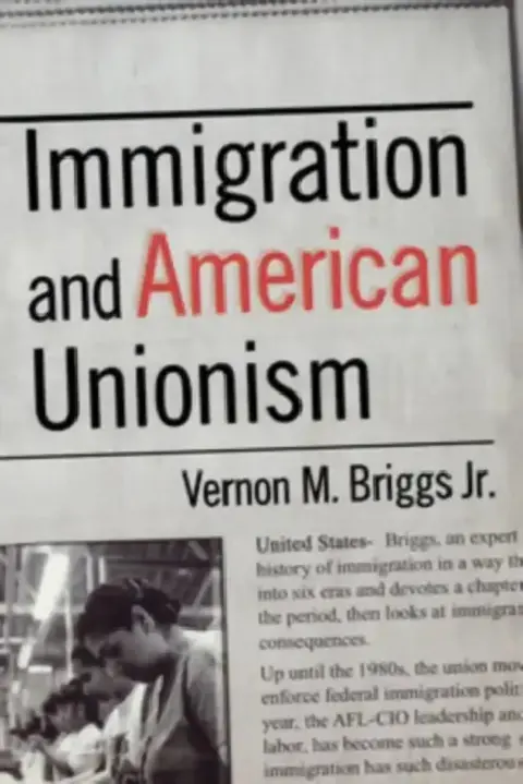 Cover of Immigration and American Unionism