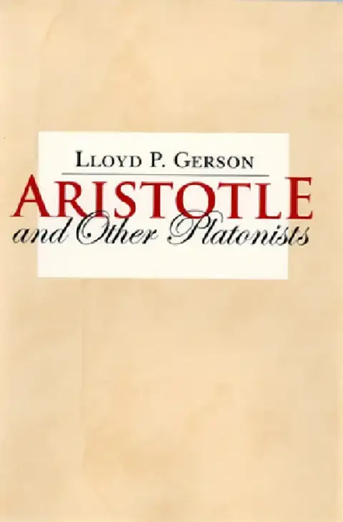 Cover of Aristotle and Other Platonists
