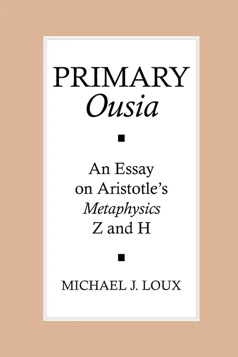 Cover of Primary Ousia