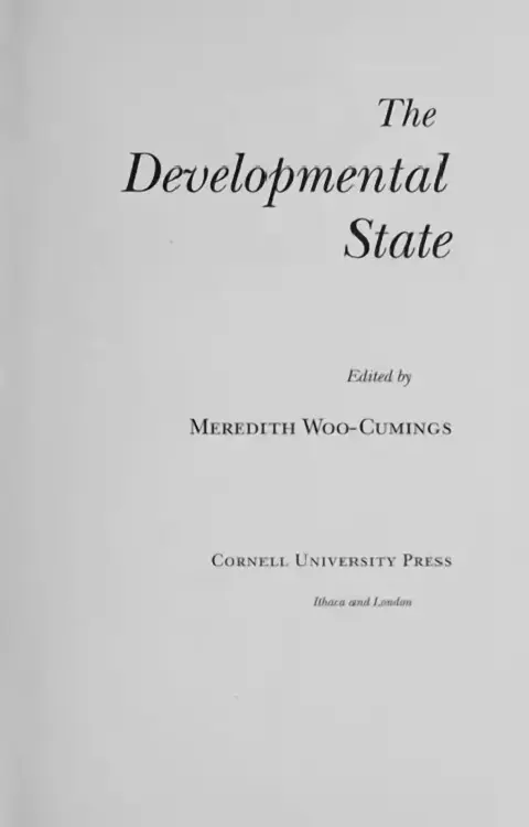 Cover of The Developmental State