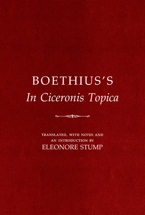 Cover of Boethius's in Ciceronis Topica