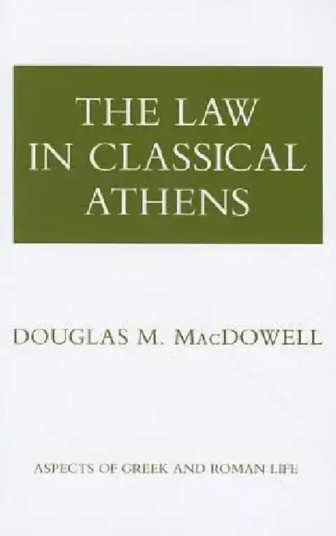 Cover of The Law in Classical Athens