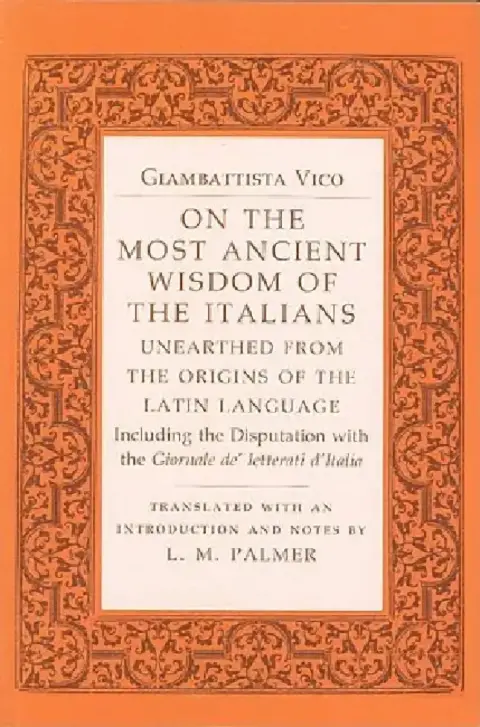 Cover of On the Most Ancient Wisdom of the Italians