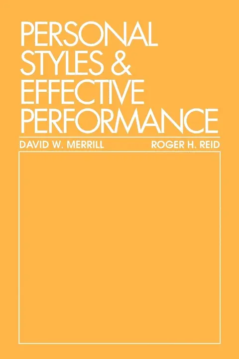 Cover of Personal Styles and Effective Performance