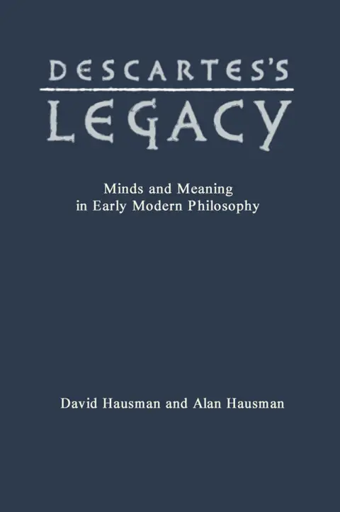 Cover of Descartes's Legacy