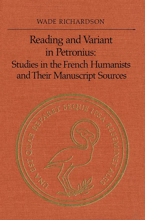 Cover of Reading and Variant in Petronius