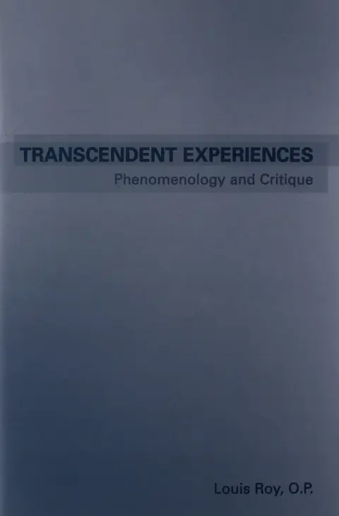 Cover of Transcendent Experiences