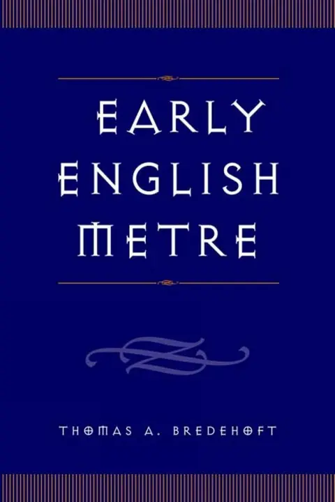 Cover of Early English Metre