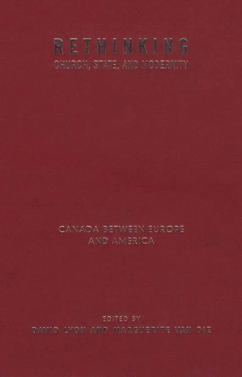 Cover of Rethinking Church, State, and Modernity