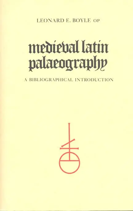 Cover of Medieval Latin Paleontography
