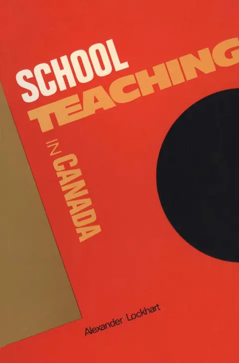 Cover of Schoolteaching in Canada