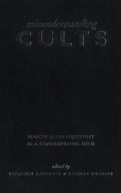 Cover of Misunderstanding Cults