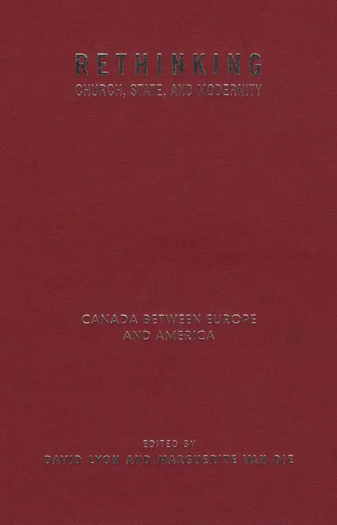 Cover of Rethinking Church, State, and Modernity