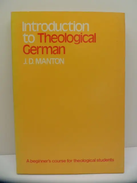 Cover of Introduction to Theological German
