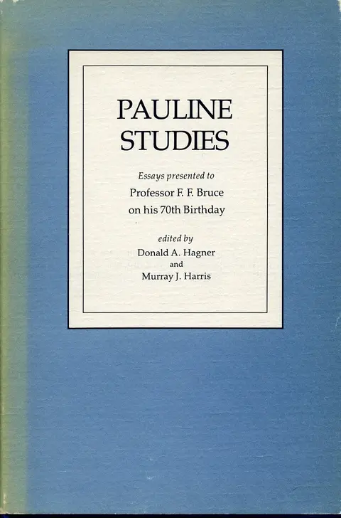 Cover of Pauline Studies