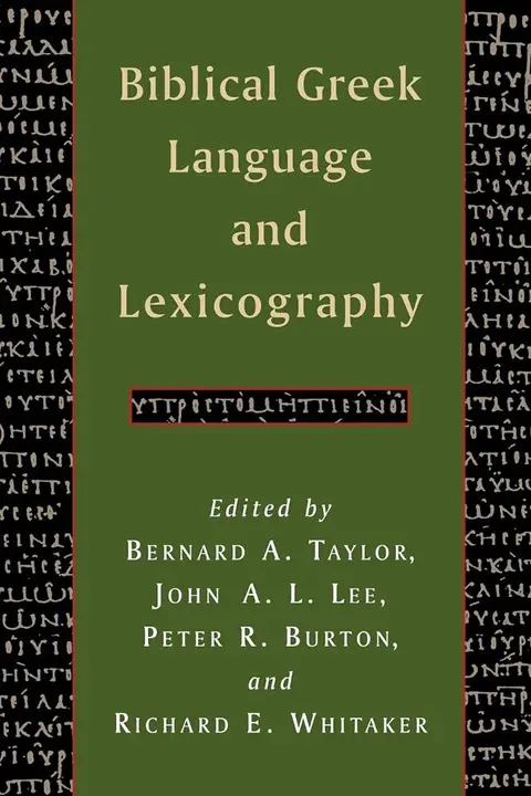 Cover of Biblical Greek Language and Lexicography