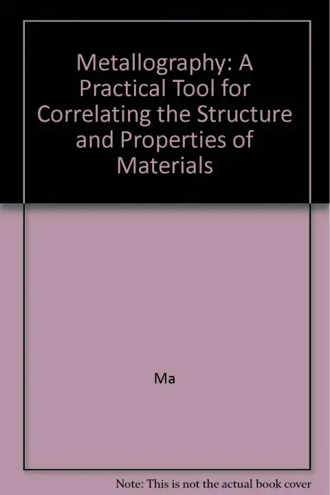 Cover of Metallography