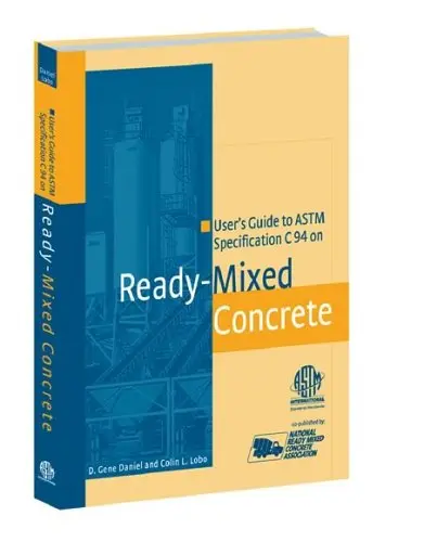 Cover of User's Guide to Astm Specification C94 on Ready-mixed Concrete