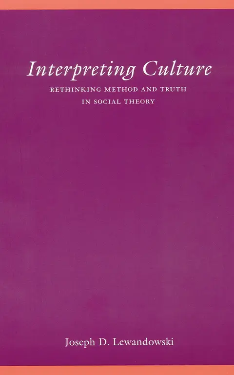 Cover of Interpreting Culture