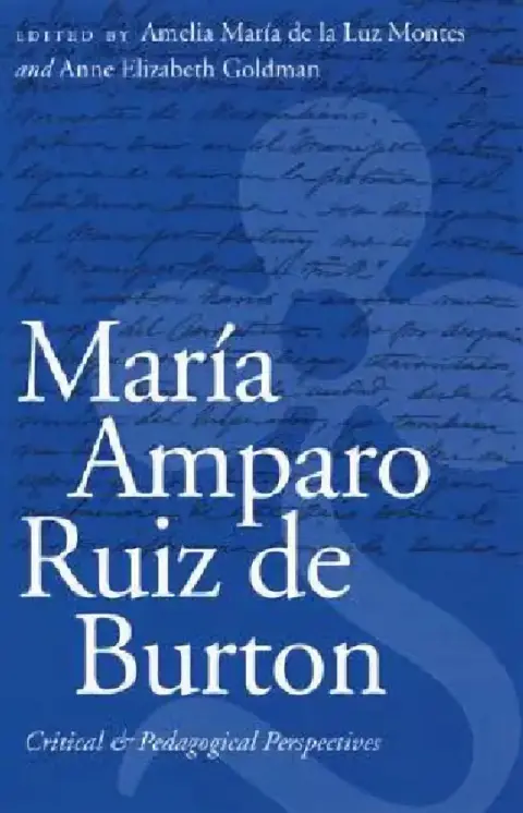 Cover of María Amparo Ruiz de Burton