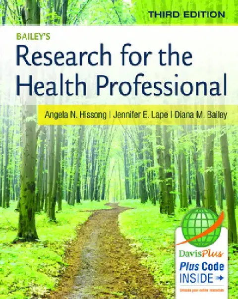 Cover of Bailey's Research for the Health Professional