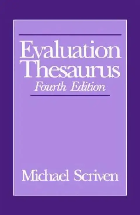 Cover of Evaluation Thesaurus