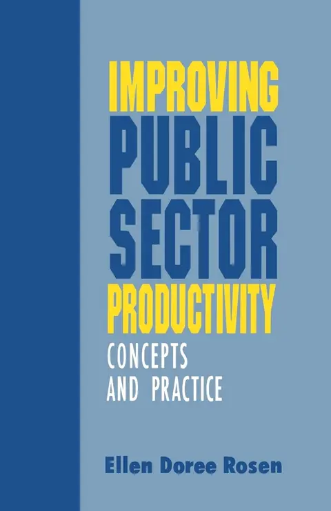 Cover of Improving Public Sector Productivity