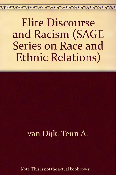 Cover of Elite Discourse and Racism