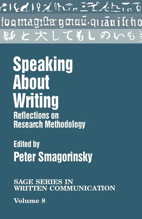 Cover of Speaking About Writing