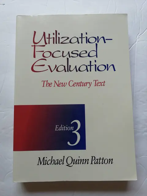 Cover of Utilization-Focused Evaluation