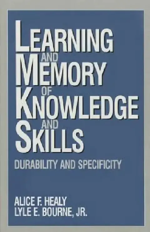 Cover of Learning and Memory of Knowledge and Skills
