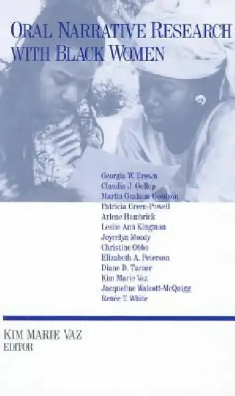 Cover of Oral Narrative Research with Black Women