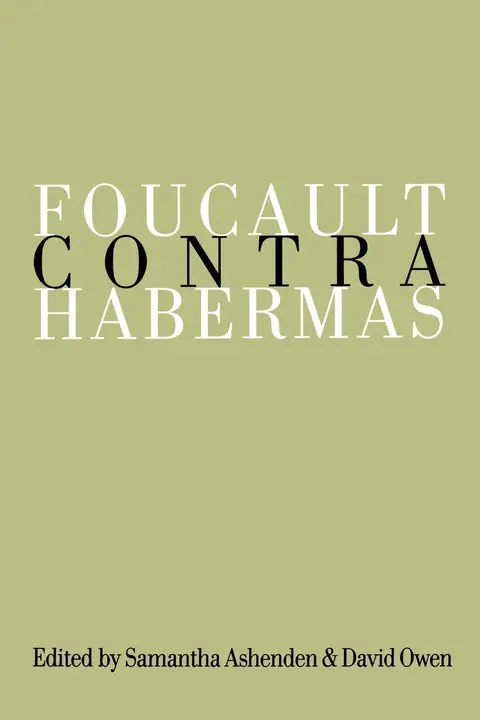 Cover of Foucault Contra Habermas