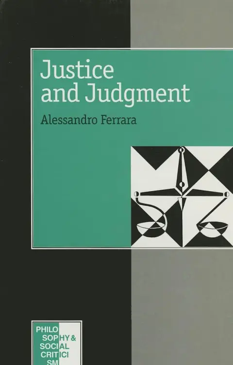 Cover of Justice and Judgement