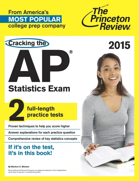Cover of Cracking the AP Statistics Exam, 2015 Edition