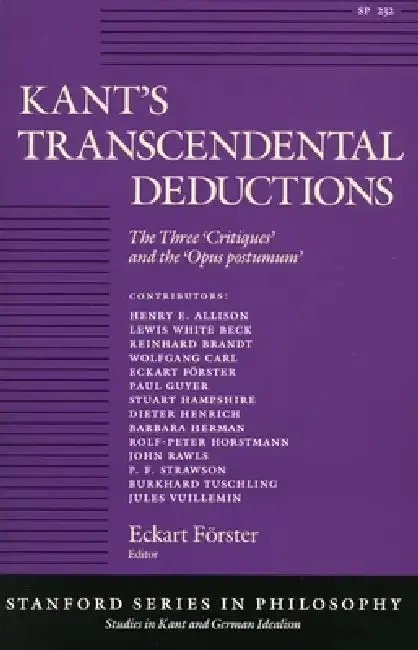 Cover of Kant's Transcendental Deductions
