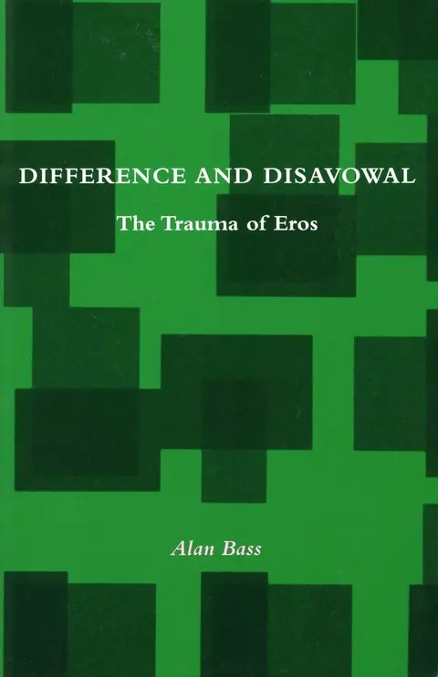 Cover of Difference and Disavowal