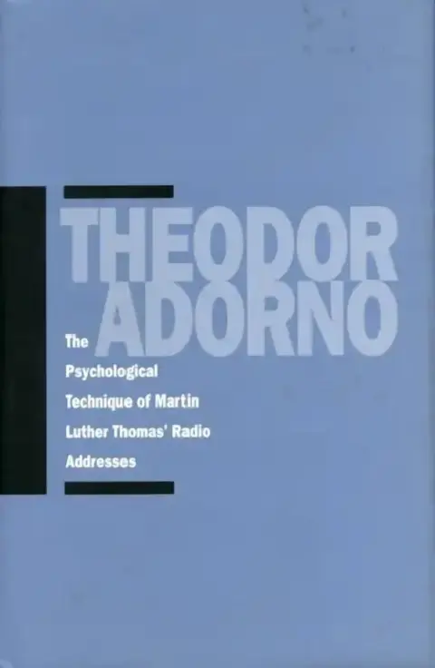 Cover of The Psychological Technique of Martin Luther Thomas' Radio Addresses