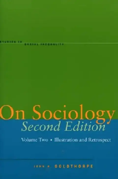 Cover of On Sociology Second Edition Volume Two