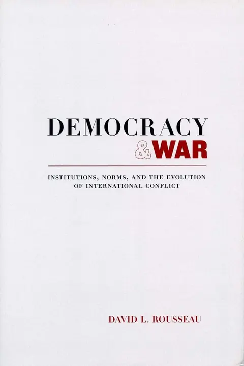 Cover of Democracy and War