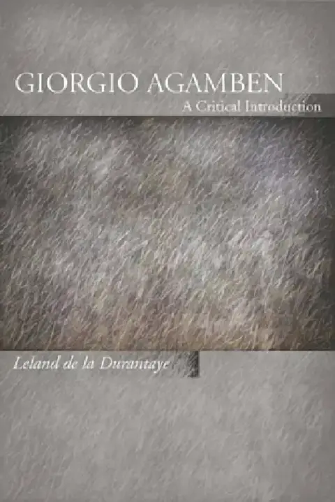 Cover of Giorgio Agamben