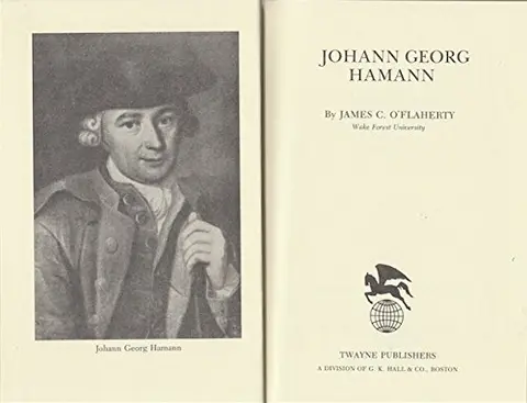 Cover of Johann Georg Hamann
