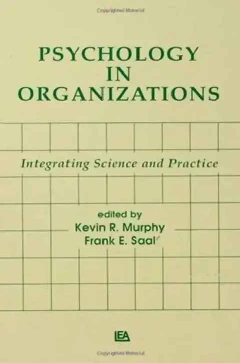 Cover of Psychology in Organizations