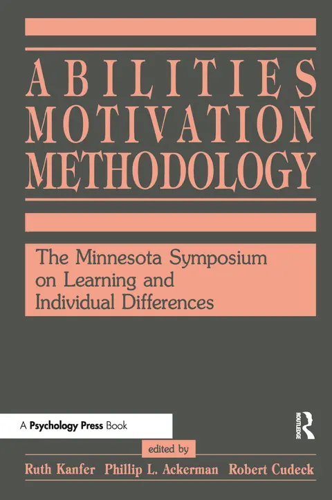 Cover of Abilities, Motivation, and Methodology